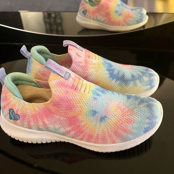 GIRLS SIZE 2 Sketchers Ultra Flex - Groovin Vibe Shoes - Picture 3 of 13